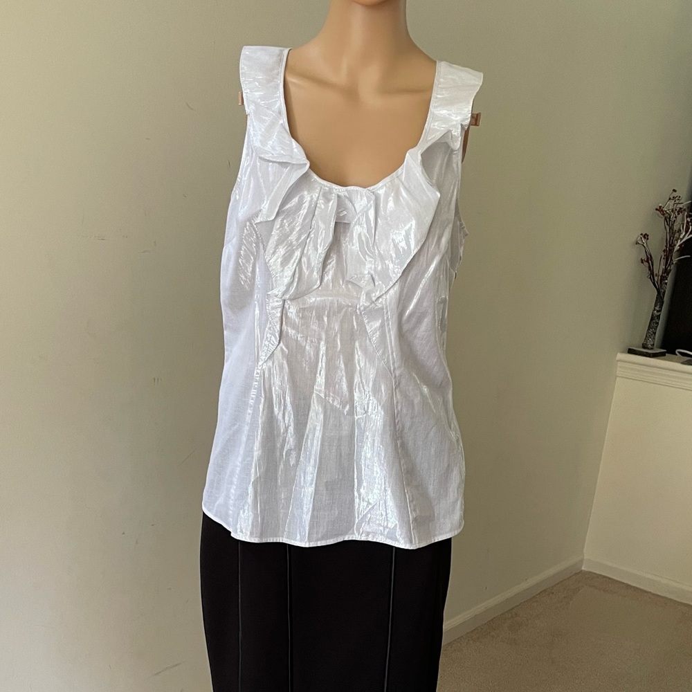 NWT Express Silver Metallic Summer Top   Size: Medium